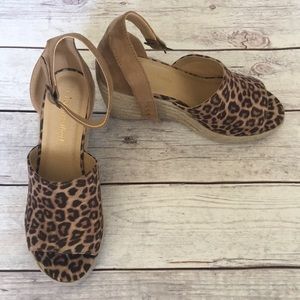 NWT leopard print Espadrilles